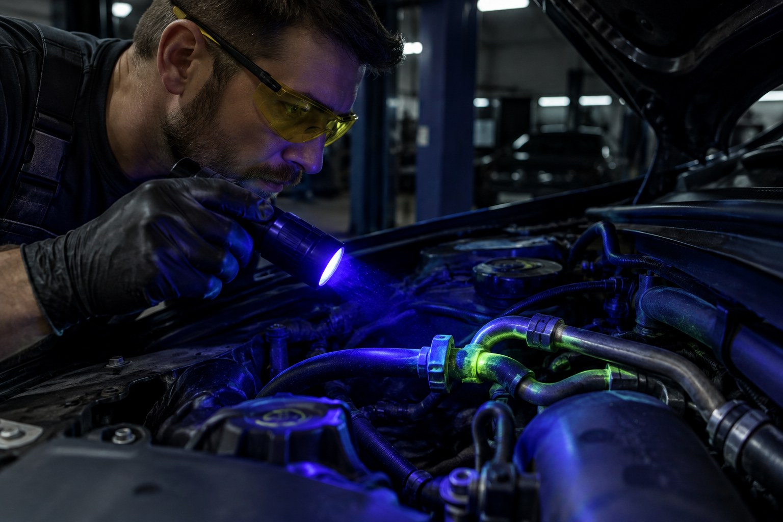 Kliimasüsteemi survestamine ja lekkeotsing – 1Autodiagnostik